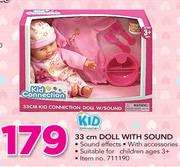 Kid Connection 33Cm Doll With Sound