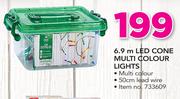Santa's Trading 6.9m LED Cone Multi Colour Lights