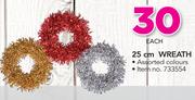 25Cm Wreath-Each