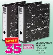 Simple Choice Lever Arch File A4