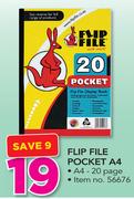Flip File Pocket A4