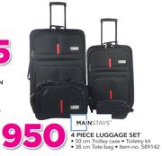 Mainstays 4 Piece Luggage Set