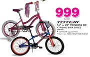 ToTem 16" Or 20" Princess Or Xtreme BMX Bikes-Each