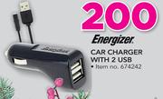 Energizer Car Charger With 2 USB