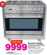 Russell Hobbs 90Cm Gas Electric Cooker SSRH