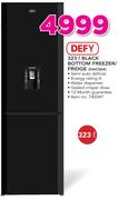 Defy 323Ltr Black Bottom Freezer/Fridge DAC564
