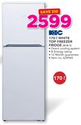 KIC 170Ltr White Top Freezer Fridge 518 1