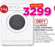 Defy 5Kg Front Load Washing Machine DTD258