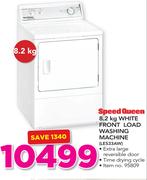 Speed Queen 8.2Kg White Front Load Washing Machine LES33AW