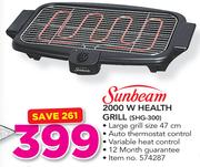 Sunbeam 2000W Health Grill SHG-300