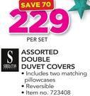 Sheraton Assorted Double Duvet Covers-Per Set