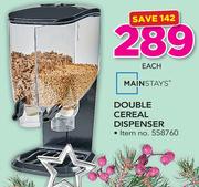 Mainstays Double Cereal Dispenser