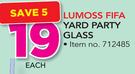 Lumoss Fifa Yard Party Glass-Each