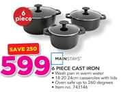 Mainstays 6 Piece Cast Iron