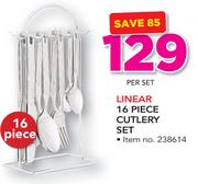 Linear 16 Piece Cutlery Set-Per Set