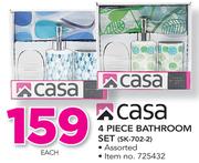 Casa 4 Piece Bathroom Set SK-702-2-Each