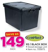 Cenplast 85Ltr Black Box