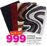 Fotakis Shaggy Rugs-Each