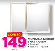 Montana Mirror 570x470mm-Each