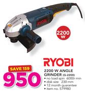Ryobi 2200W Angle Grinder G-2200