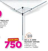 HomeQuip 50m 3 Arm Rotary Dryer