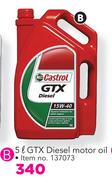 Castrol 5Ltr GTX Diesel Motor Oil