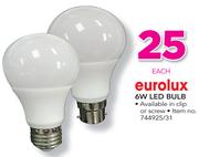 Eurolux 6W LED Bulb-Each