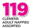 Clemens Adult Nappies Assorted
