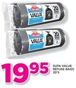 Supa Value Refuse Bags-20's