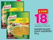 Knorr Packet Soup Assorted-4x50g