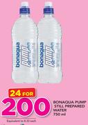 Bonaqua Pump Still Prepared Water-24x750ml