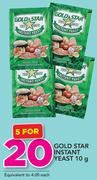 Gold Star Instant Yeast-5x10g