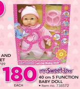My Sweet Love 40Cm 5 Function Baby Doll