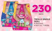 Trolls Single Doll-Each