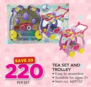 Tea Set And Trolley-Per Set