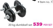 Everlast 20Kg Dumbbell Set-Per Set