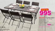 Rattan Folding Table