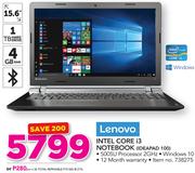 Lenovo Intel Core i3 Notebook Ideapad 100