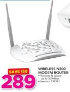 TP-Link Wireless N300 Modem Router