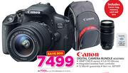 Canon Digital Camera Bundle EOS700D