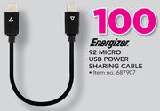 Energizer 92 Micro USB Power Sharing Cable