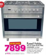 Russell Hobbs 90Cm Gas Electric Cooker S S RH