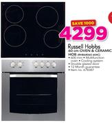Russell Hobbs 60Cm Oven & Ceramic Hob RHB6806S 604C