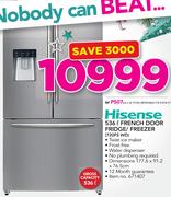 Hisense 536Ltr French Door Fridge/Freezer 720FS WD