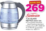 Sunbeam 1.8Ltr Glass Kettle SDGK-180