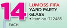 Lumoss Fifa Yard Party Glass-Each