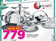 Tissolli Crown 21 Piece Cookware Set-Per Set