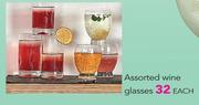 Assorted Wine Glasses-Each
