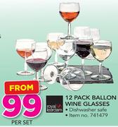 Royal Leerdam 12 Pack Ballon Wine Glasses-Per Set