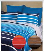 Mainstays Assorted Double Stripe Duvet Covers-Per Set